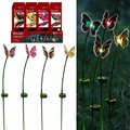 Alpine Assorted Plastic 24 in. H Butterfly Solar Garden Stake RGG222ABB-TM